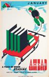 VARIOUS ARTISTS. [BOOKS AND READING / WPA.] Group of 6 posters. Circa 1936-40. Each approximately 22x14 inches, 56x35 cm. Statewide Lib